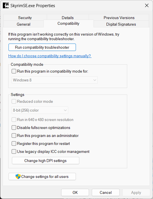 skyrim compatibility