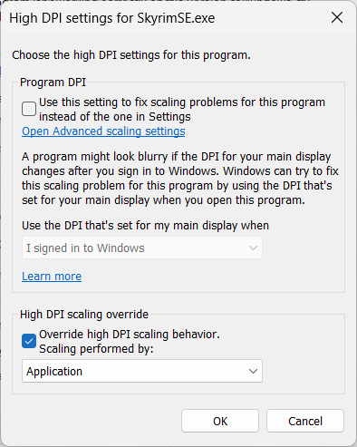 skyrim high dpi settings